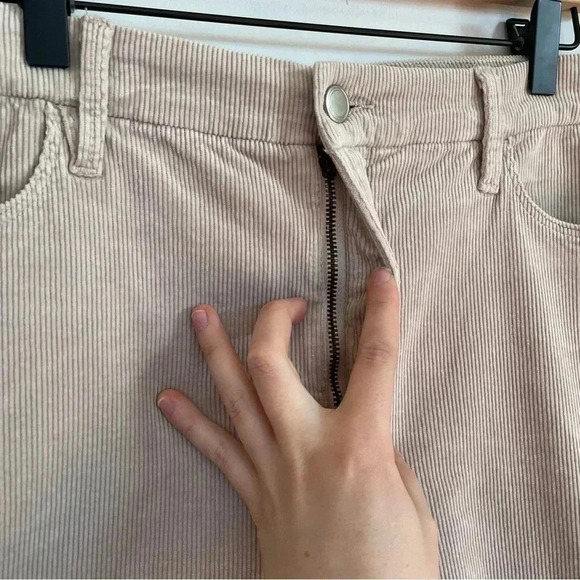 NWT Good American Good Classic Boot Corduroy Pants Cream Tan Stretch Plus Size - Picture 7 of 14